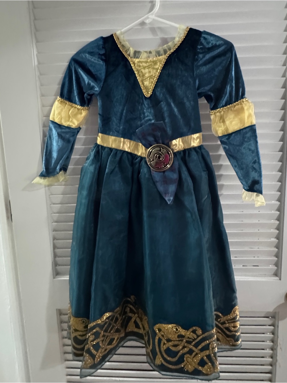 Disney Teal and Gold Regal Princess Dress